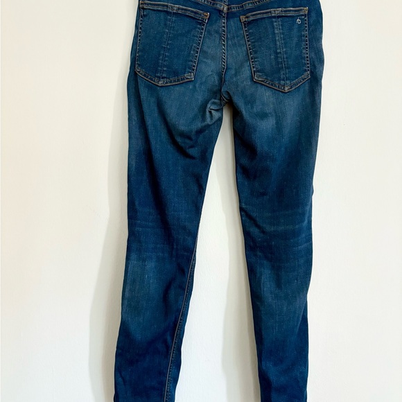 rag & bone Dark Blue Skinny Leg Jeans 9” - Picture 7 of 11